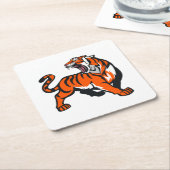 Sehr Fun Wild Tiger Zeichnend Untersetzer Set (angewinkelt)