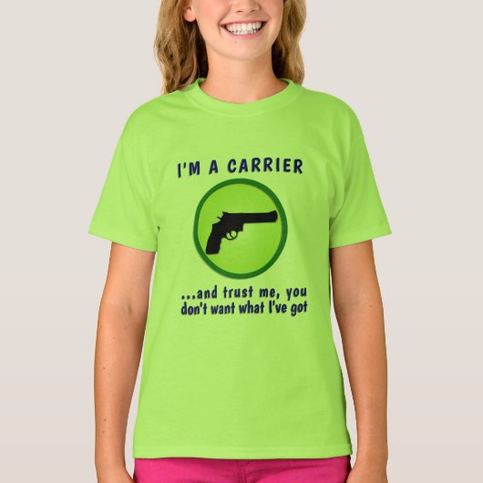 Sehr funny Concealed Carrier T-Shirt (Vorderseite)
