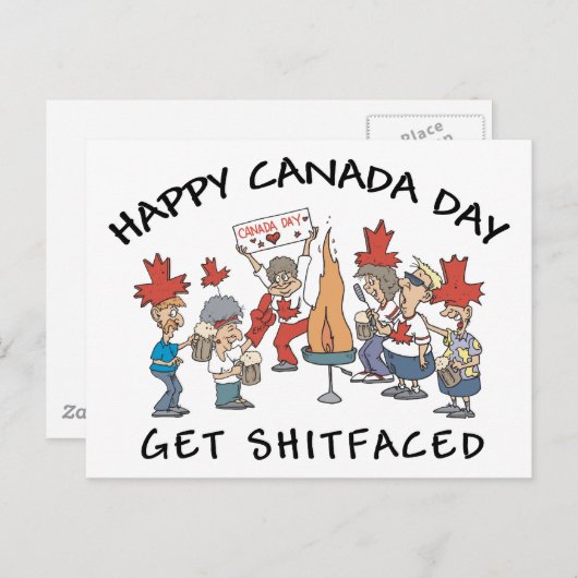 Sehr Funny Happy Candad Day Postkarte (Vorne/Hinten)