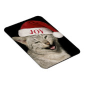 Sehr Funny Santa Cat Laugh Foto Weihnachten Magnet (Rechte Seite)