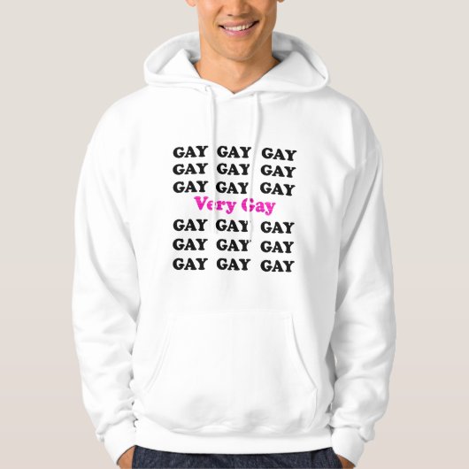 Sehr Gay Hoodie (Vorderseite)