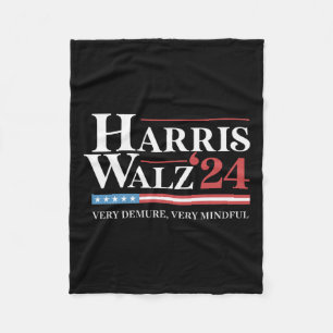 Sehr gedämpft Sehr gedanklich Kamala Harris Wheime Fleecedecke