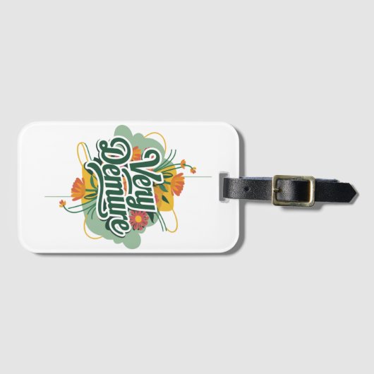 Sehr gedämpft, sehr vorsichtiger Trend Gepäckanhänger (Vorderseite (Horizontal))