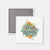 Sehr gedämpft, sehr vorsichtiger Trend Magnet (Vorderseite/Rückseite)