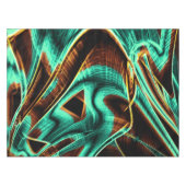 Sehr gedrehte Bänder, Aquamarine und Coffee Groove Tischdecke (Vorderseite (Horizontal))