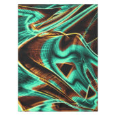 Sehr gedrehte Bänder, Aquamarine und Coffee Groove Tischdecke (Vorderseite)