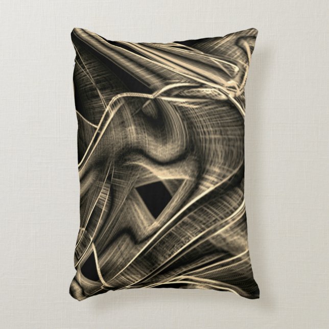 Sehr gedrehte Pine mit Grooves Dekokissen (Vorderseite(Vertikal))