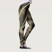 Sehr gedrehte Pine mit Grooves Leggings (Rechts)