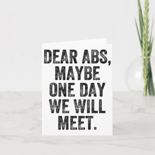 Sehr geehrte Abs vielleicht ein Tag Gym Weightlift Karte