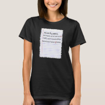 Sehr geehrte ALGEBRA, T-Shirt
