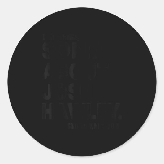 Sehr geehrte Amerika Sorry über Josh Hawley Runder Aufkleber (Vorderseite)