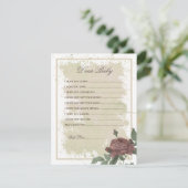 Sehr geehrte Baby Rustic Floral Burgundy Blush Bab (Stehend Vorderseite)