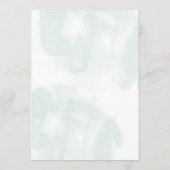 Sehr geehrte Baby Watercolor Greenerity Baby Showe Einladung (Rückseite)