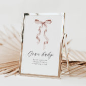 Sehr geehrte Babyberatung Baby Duschtisch Schild m