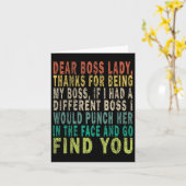 Sehr geehrte Boss Lady Karte (Gelbe Blume)