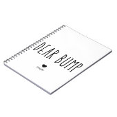 Sehr geehrte Bump Schwangerschaft Diary Liebe Mama Notizblock (Linke Seite)