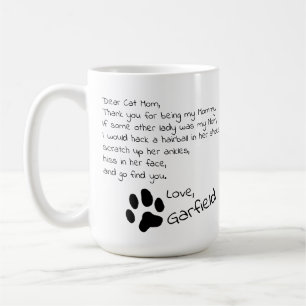 Sehr geehrte Cat Vater Mama Anpassbare Pet Name Ka Kaffeetasse