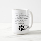 Sehr geehrte Cat Vater Mama Anpassbare Pet Name Ka Kaffeetasse (VorderseiteRechts)