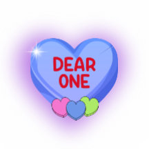 Sehr geehrte Damen und Herren, Lila Herz Valentine