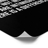 Sehr geehrte Frau, Sie sind nicht einschüchternd f Poster (Ecke)