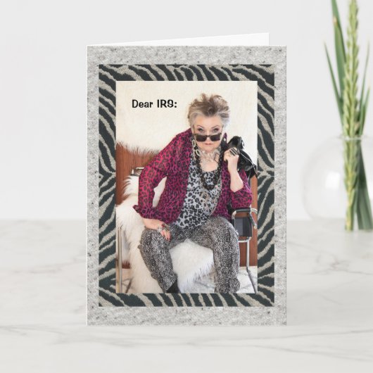 Sehr geehrte IRS: Abbrechen meines Abonnements hum Karte (Vorderseite)