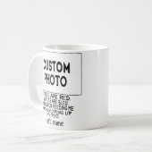 Sehr geehrte Katze Vater Foto Collage und Katzenna Kaffeetasse (Vorderseite Links)