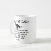 Sehr geehrte Katze Vater Foto Collage und Katzenna Kaffeetasse (Vorderseite Links)