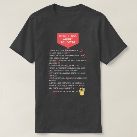 Sehr geehrte Klasse T-Shirt (Design vorne)