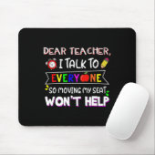 Sehr geehrte Lehrerin, ich spreche mit jedem, der Mousepad (Mit Mouse)