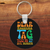 Sehr geehrte LehrerInnen markieren Sie, dass es Li Schlüsselanhänger (Rückseite)