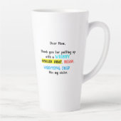 Sehr geehrte Mama, danke, dass Sie einen verwöhnte Milchtasse (Rechts)