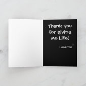 Sehr geehrte Mama der Geburt Karte (Innenseite)