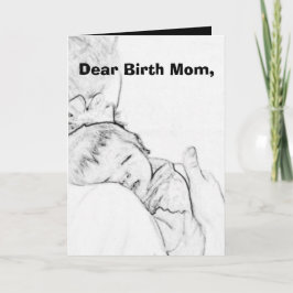 Sehr geehrte Mama der Geburt Karte
