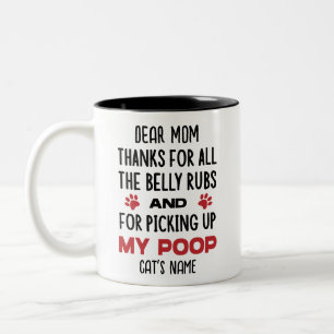 Sehr geehrte Mama der Katzen - Funny Custom Cat Fo Zweifarbige Tasse
