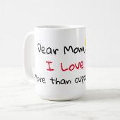 Sehr geehrte Mama Kaffeetasse (Vorderseite Links)