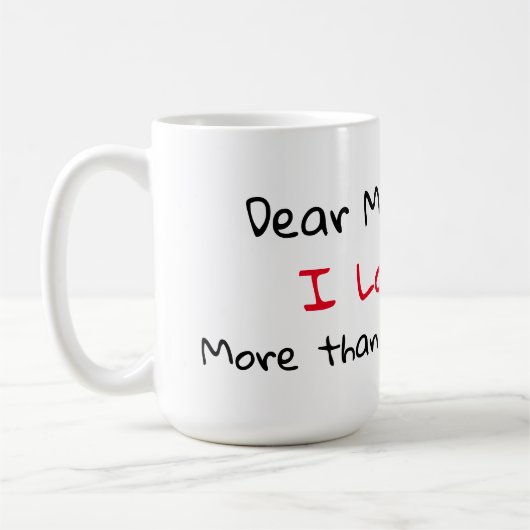 Sehr geehrte Mama Kaffeetasse (Links)