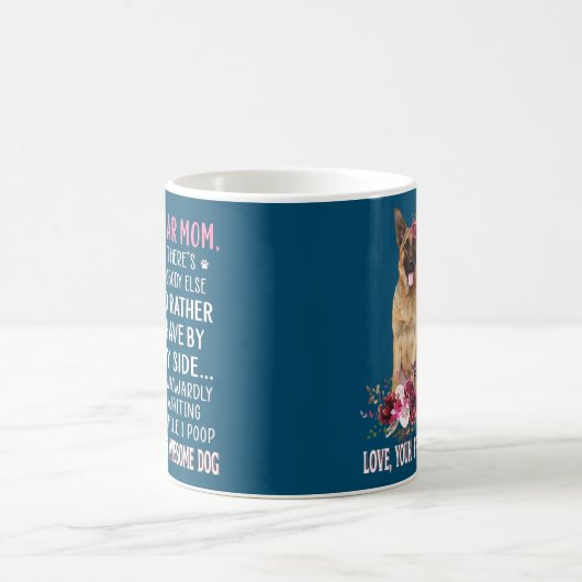 Sehr geehrte Mama Mama Dog Lover Eigentümer glückl Kaffeetasse (Mittel)