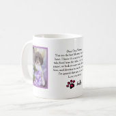 Sehr geehrte Mama oder Vater Maßgeschneiderte Foto Kaffeetasse (Vorderseite Links)