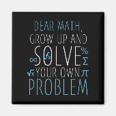 Sehr geehrte Mathe Funny Mathematik Zitat Mädchen Magnet (Vorne)