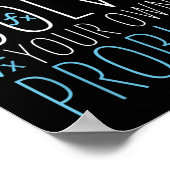 Sehr geehrte Mathe Funny Mathematik Zitat Mädchen Poster (Ecke)