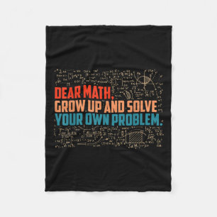 Sehr geehrte Mathematik erwachsen Funny Mah Sprich Fleecedecke