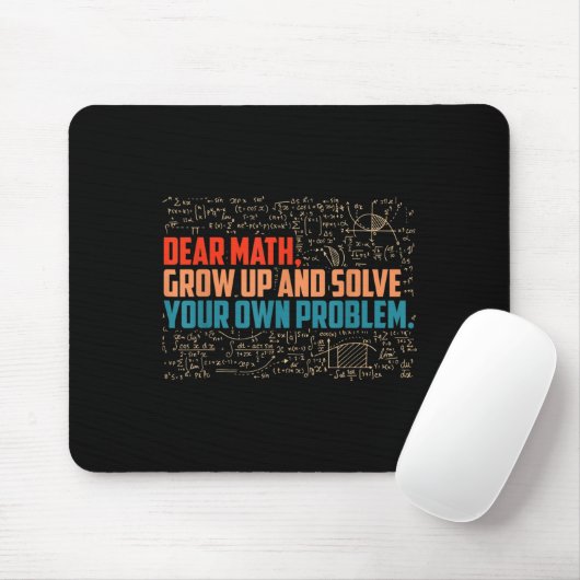 Sehr geehrte Mathematik erwachsen Funny Mah Sprich Mousepad (Mit Mouse)