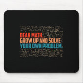 Sehr geehrte Mathematik erwachsen Funny Mah Sprich Mousepad (Vorne)