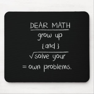 Sehr geehrte Mathematik Funny Zitat Mousepad