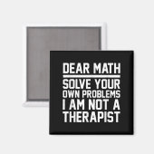 Sehr geehrte Mathematik Spaß Design Lösung Problem Magnet (Vorderseite/Rückseite)