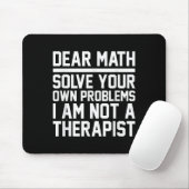 Sehr geehrte Mathematik Spaß Design Lösung Problem Mousepad (Mit Mouse)