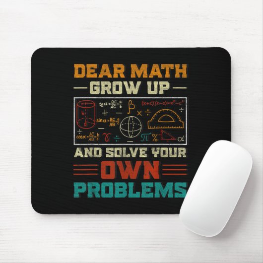 Sehr geehrte Mathematik wächst auf und löst Ihr ei Mousepad (Mit Mouse)