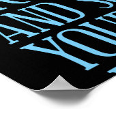 Sehr geehrte Mathematik wächst auf und löst Ihr ei Poster (Ecke)