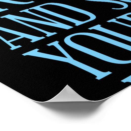 Sehr geehrte Mathematik wächst auf und löst Ihr ei Poster (Ecke)