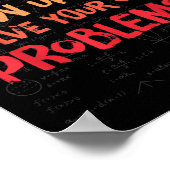 Sehr geehrte Mathematik wächst auf und löst Ihre e Poster (Ecke)